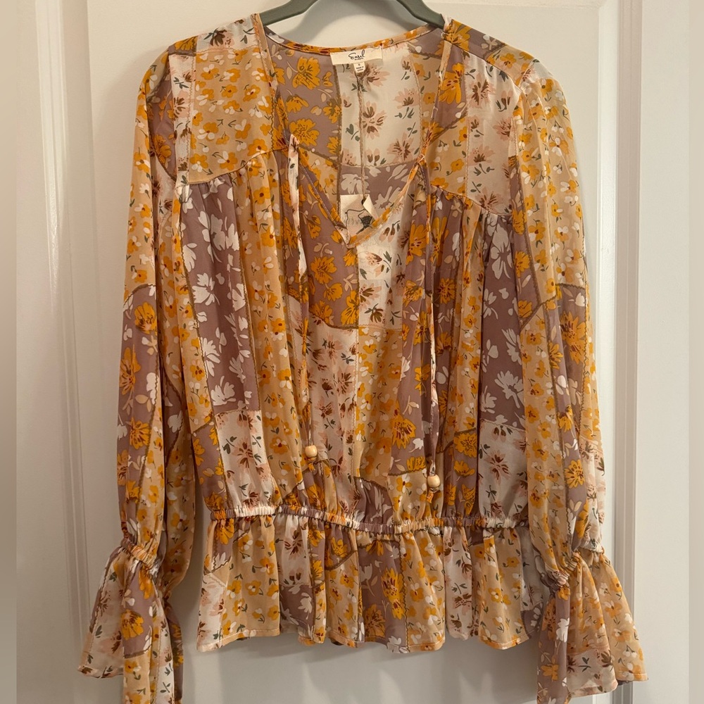 Boutique floral sheer top